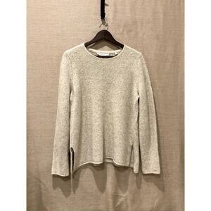 Vince 100% Cashmere Sweater Womens Large Oatmeal Pullover Knit